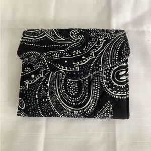 Vera Bradley Black and White Paisley Wallet